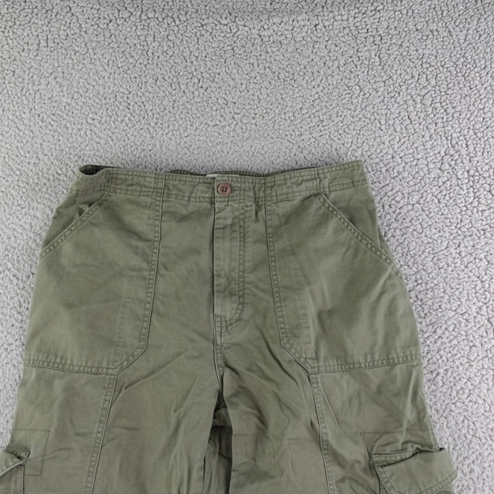 Abercrombie & Fitch Cargo Pants Women Size 12/31 Military Green Casual Bohemian - Picture 3 of 12